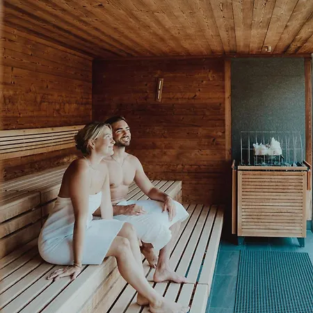 Panorama-im Bademantel Direkt In Alpentherme 아파트 배드호프가스타인